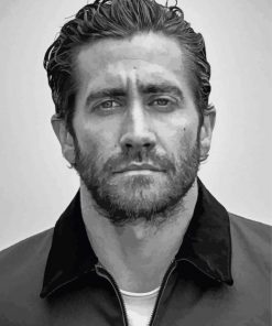 Black And White Jake Gyllenhaal Diamond Paintings