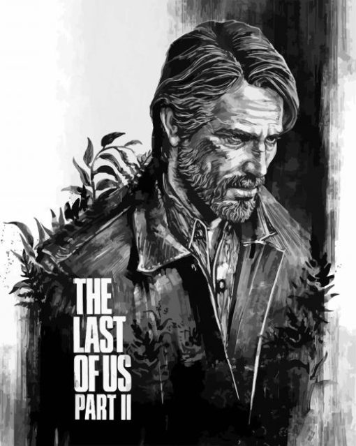 Black And White Joel Miller The Last Of Us Diamond Paintings