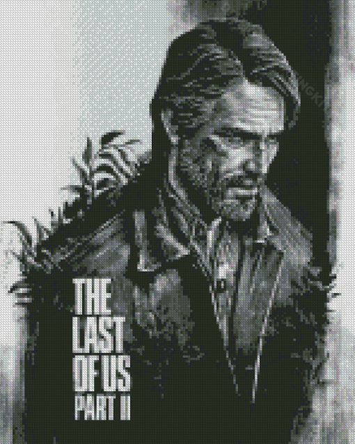 Black And White Joel Miller The Last Of Us Diamond Paintings