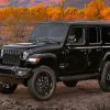 Black Jeep Car Diamond Paintings