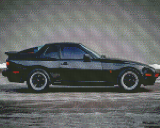 Black Porsche 944 Car Diamond Paintings