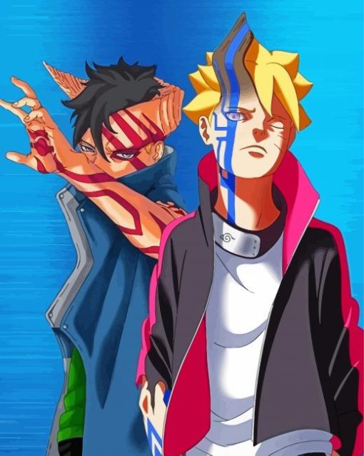 Boruto And Kawaki Art Diamond Paintings