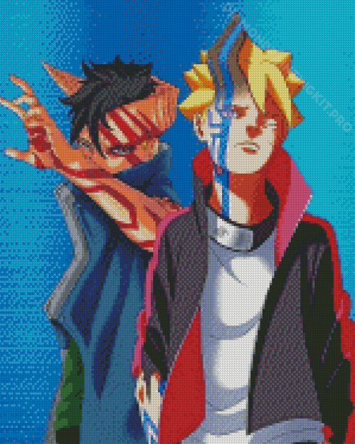 Boruto And Kawaki Art Diamond Paintings