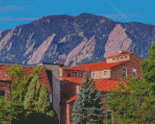 Boulder Buildings In Colorado Diamond Paintings