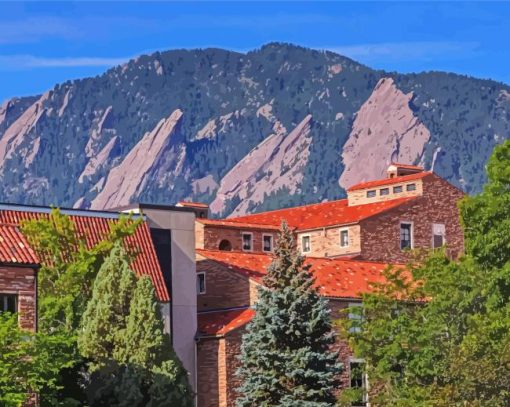 Boulder Buildings In Colorado Diamond Paintings