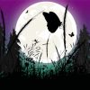 Butterfly Moon Silhouette Diamond Paintings