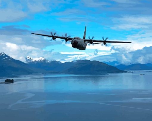 C 130 Hercules Aircraft Diamond Paintings