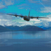 C 130 Hercules Aircraft Diamond Paintings