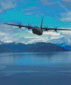 C 130 Hercules Aircraft Diamond Paintings