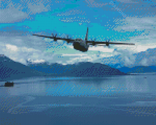 C 130 Hercules Aircraft Diamond Paintings