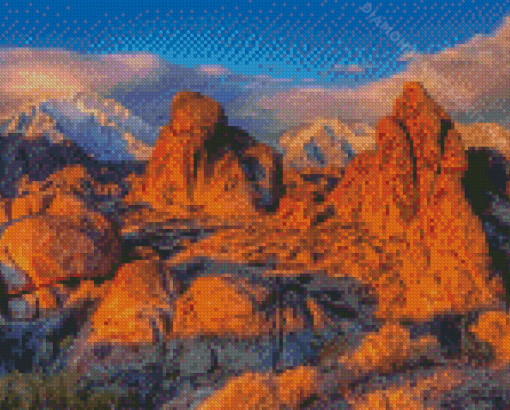 California Lone Pine Peak Diamond Paintings