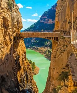 Caminito Del Rey Bridge View Diamond Paintings