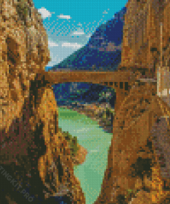 Caminito Del Rey Bridge View Diamond Paintings