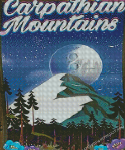 Carpathian Mountains Poster Diamond Paintings