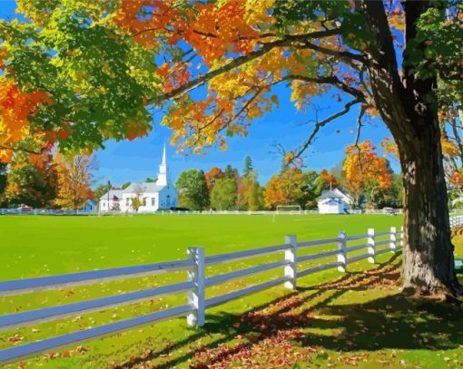 Craftsbury Common Vermont Diamond Paintings