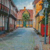 Denmark Ribe Town Diamond Paintings