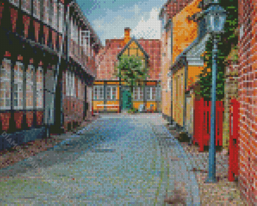 Denmark Ribe Town Diamond Paintings