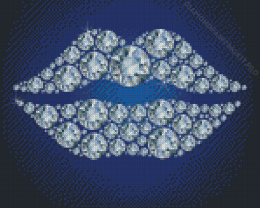 Diamond Lips Illustration Diamond Paintings