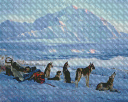 Dog Sled Diamond Paintings