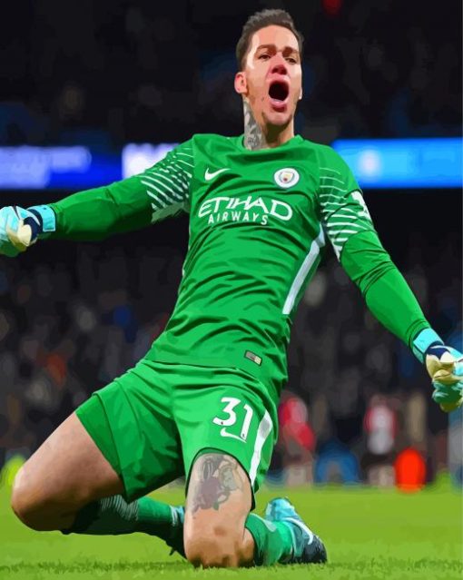 Ederson Goalkeeper Diamond Paintings