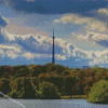 Emley Moor Tower In Yorkshire Diamond Paintings