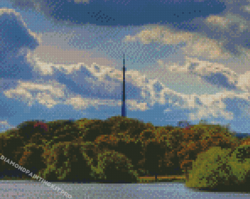 Emley Moor Tower In Yorkshire Diamond Paintings