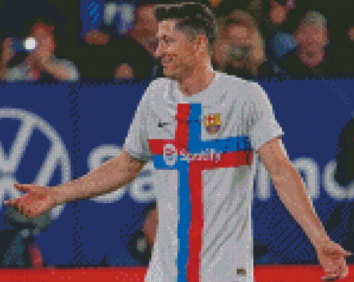 FC Barcelona Robert Lewandowski Diamond Paintings