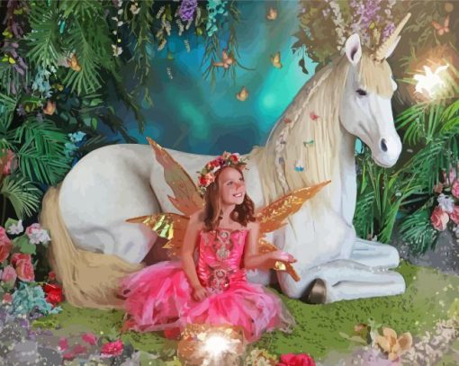 Fairy And Unicorn Diamond Paintings