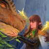 Fantasy Elf And Dragon Diamond Paintings
