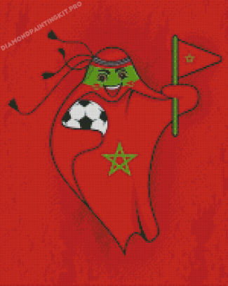 Fifa Mascot Morocco Diamond Paintings