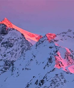 French Alps Mountains Sunset Diamond Paintings