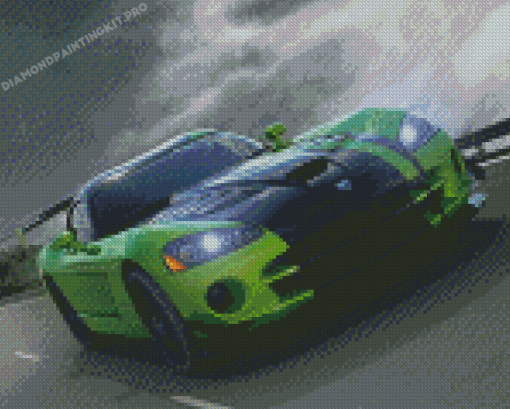 Green Dodge Viper Diamond Paintings