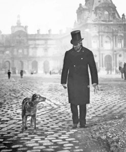 Gustave Caillebotte Walking With His Dog Diamond Paintings