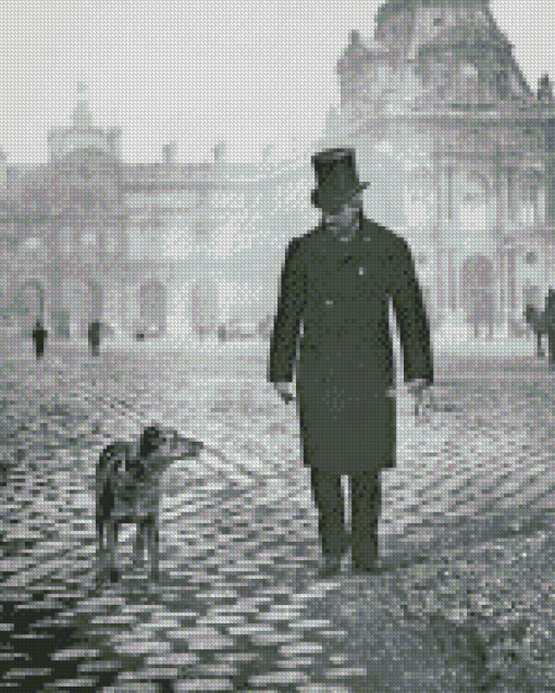 Gustave Caillebotte Walking With His Dog Diamond Paintings