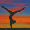 Gymnastic Girl Silhouette Diamond Paintings