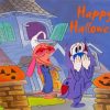 Happy Halloween Ren And Stimpy Diamond Paintings