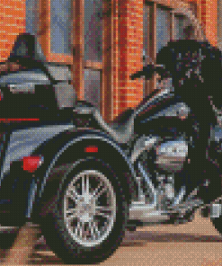 Harley Davidson Trike Diamond Paintings
