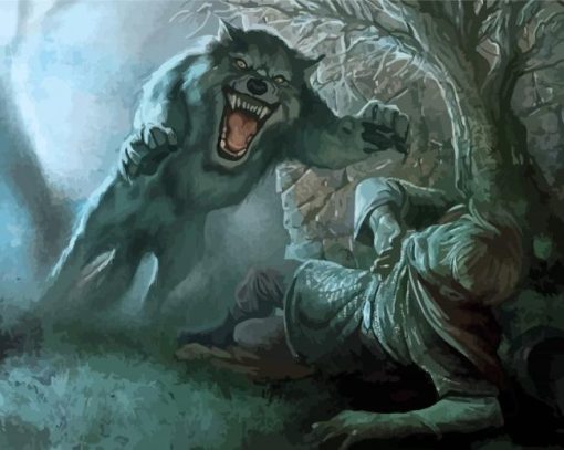 Hungry Werewolf Diamond Paintings