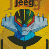 Illustration Jeeg Robot Diamond Paintings