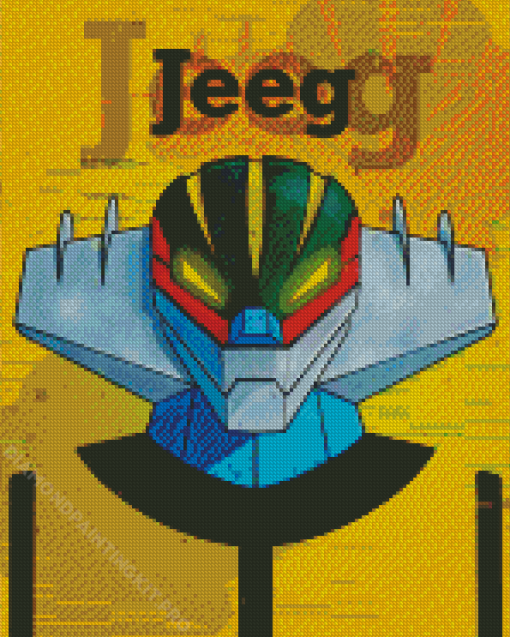 Illustration Jeeg Robot Diamond Paintings