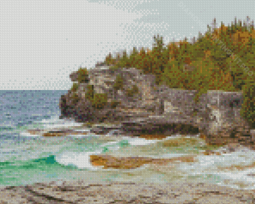 Indian Head Cove In Tobermory Diamond Paintings
