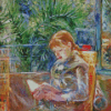 Jeune Fille Lisant La Lecture By Berthe Morisot Diamond Paintings