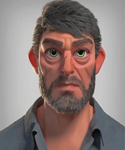 Joel Last Of Us Cartoon Diamond Paintings