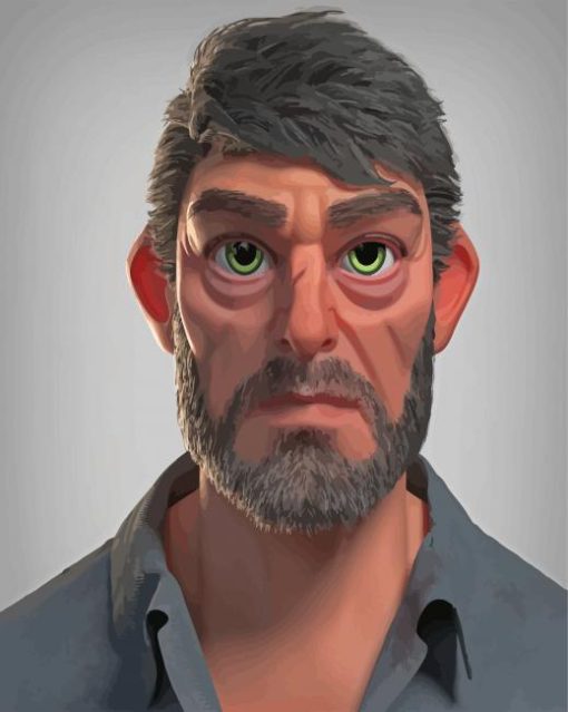 Joel Last Of Us Cartoon Diamond Paintings