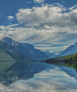Lake McDonald Landscape Diamond Paintings