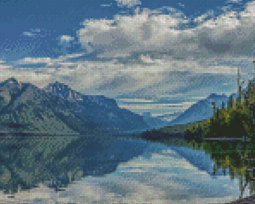 Lake McDonald Landscape Diamond Paintings