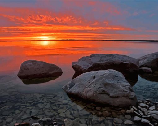 Lake Winnipeg Landscape Diamond Paintings