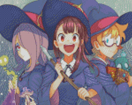 Little Witch Academia Characters Diamond Paintings