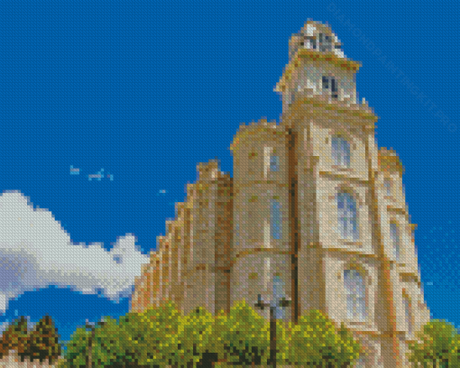 Manti Temple Building In Utah Diamond Paintings