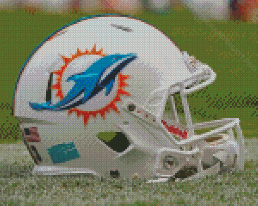 Miami Dolphins Helmet Diamond Paintings